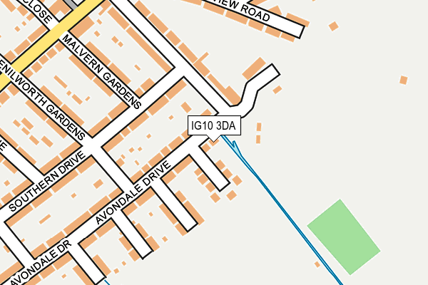 IG10 3DA map - OS OpenMap – Local (Ordnance Survey) IG10 3DA map - OS OpenMap – Local (Ordnance Survey)