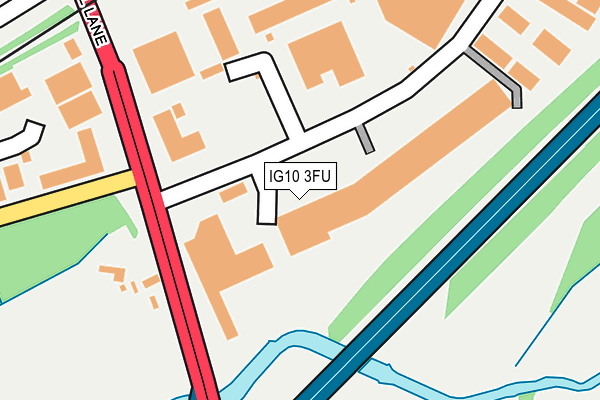 IG10 3FU map - OS OpenMap – Local (Ordnance Survey) IG10 3FU map - OS OpenMap – Local (Ordnance Survey)