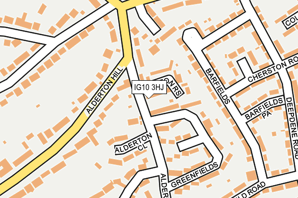 IG10 3HJ map - OS OpenMap – Local (Ordnance Survey) IG10 3HJ map - OS OpenMap – Local (Ordnance Survey)