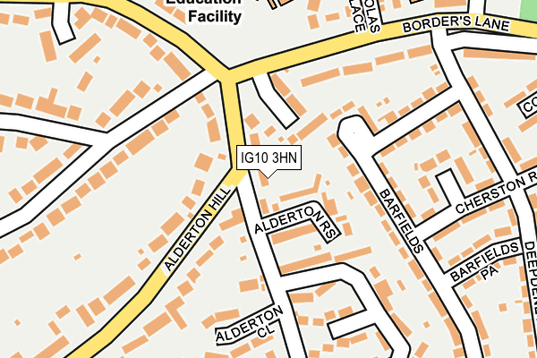 IG10 3HN map - OS OpenMap – Local (Ordnance Survey) IG10 3HN map - OS OpenMap – Local (Ordnance Survey)