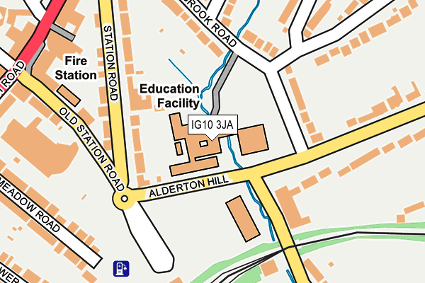 IG10 3JA map - OS OpenMap – Local (Ordnance Survey) IG10 3JA map - OS OpenMap – Local (Ordnance Survey)
