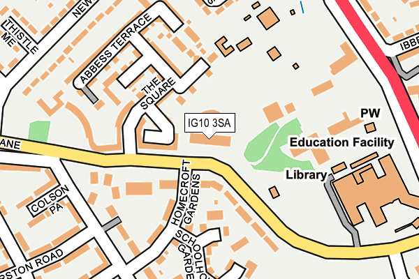IG10 3SA map - OS OpenMap – Local (Ordnance Survey) IG10 3SA map - OS OpenMap – Local (Ordnance Survey)