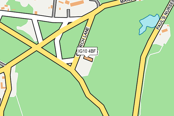 IG10 4BF map - OS OpenMap – Local (Ordnance Survey) IG10 4BF map - OS OpenMap – Local (Ordnance Survey)