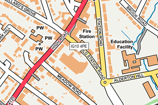 IG10 4PE map - OS OpenMap – Local (Ordnance Survey) IG10 4PE map - OS OpenMap – Local (Ordnance Survey)