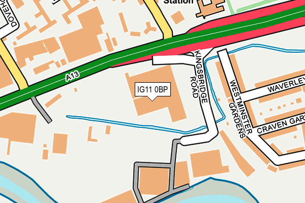 IG11 0BP map - OS OpenMap – Local (Ordnance Survey) IG11 0BP map - OS OpenMap – Local (Ordnance Survey)