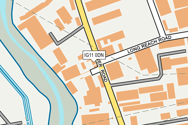 IG11 0DN map - OS OpenMap – Local (Ordnance Survey) IG11 0DN map - OS OpenMap – Local (Ordnance Survey)