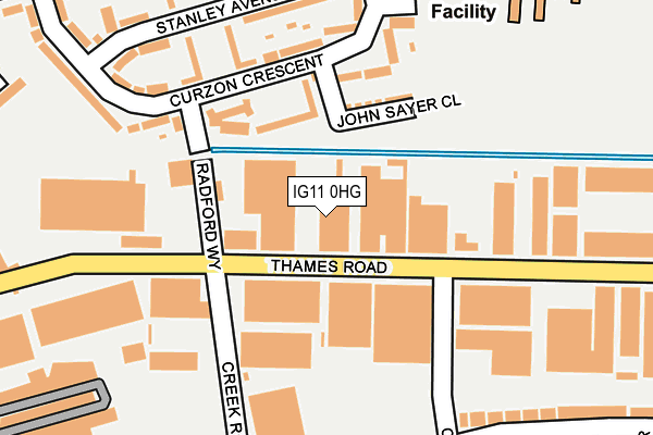 IG11 0HG map - OS OpenMap – Local (Ordnance Survey) IG11 0HG map - OS OpenMap – Local (Ordnance Survey)