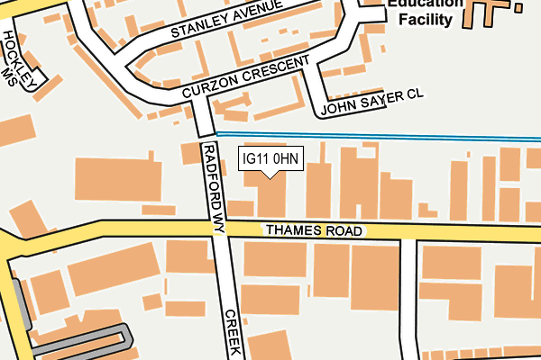 IG11 0HN map - OS OpenMap – Local (Ordnance Survey) IG11 0HN map - OS OpenMap – Local (Ordnance Survey)