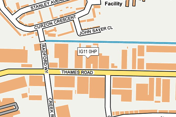 IG11 0HP map - OS OpenMap – Local (Ordnance Survey) IG11 0HP map - OS OpenMap – Local (Ordnance Survey)