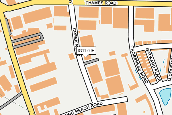 IG11 0JH map - OS OpenMap – Local (Ordnance Survey) IG11 0JH map - OS OpenMap – Local (Ordnance Survey)