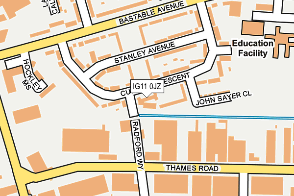 IG11 0JZ map - OS OpenMap – Local (Ordnance Survey) IG11 0JZ map - OS OpenMap – Local (Ordnance Survey)