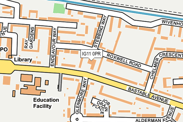 IG11 0PR map - OS OpenMap – Local (Ordnance Survey) IG11 0PR map - OS OpenMap – Local (Ordnance Survey)
