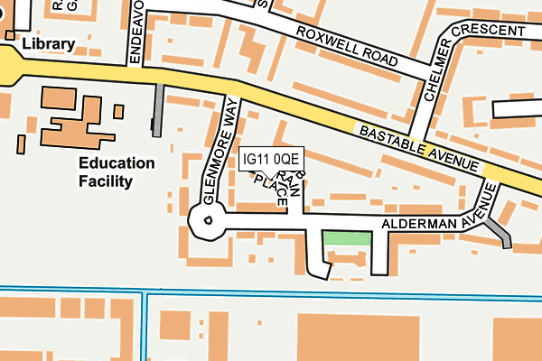 IG11 0QE map - OS OpenMap – Local (Ordnance Survey) IG11 0QE map - OS OpenMap – Local (Ordnance Survey)