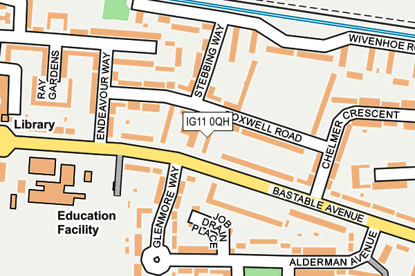 IG11 0QH map - OS OpenMap – Local (Ordnance Survey) IG11 0QH map - OS OpenMap – Local (Ordnance Survey)