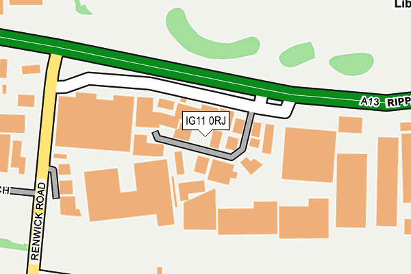 IG11 0RJ map - OS OpenMap – Local (Ordnance Survey) IG11 0RJ map - OS OpenMap – Local (Ordnance Survey)