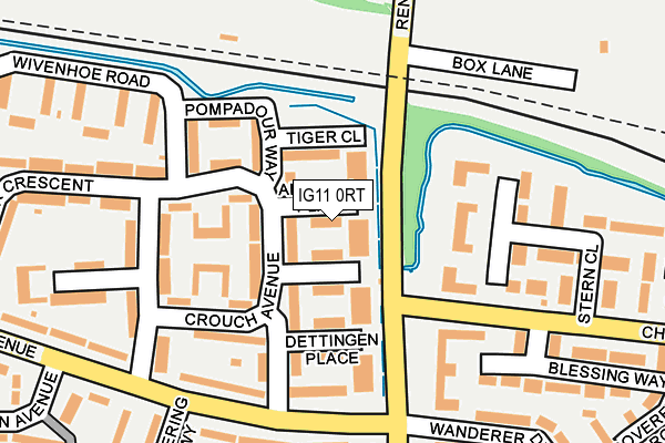 IG11 0RT map - OS OpenMap – Local (Ordnance Survey) IG11 0RT map - OS OpenMap – Local (Ordnance Survey)
