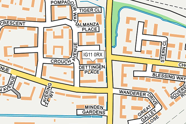 IG11 0RX map - OS OpenMap – Local (Ordnance Survey) IG11 0RX map - OS OpenMap – Local (Ordnance Survey)