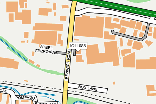 IG11 0SB map - OS OpenMap – Local (Ordnance Survey) IG11 0SB map - OS OpenMap – Local (Ordnance Survey)