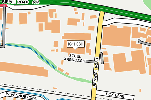 IG11 0SH map - OS OpenMap – Local (Ordnance Survey) IG11 0SH map - OS OpenMap – Local (Ordnance Survey)