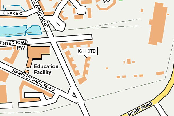 IG11 0TD map - OS OpenMap – Local (Ordnance Survey) IG11 0TD map - OS OpenMap – Local (Ordnance Survey)