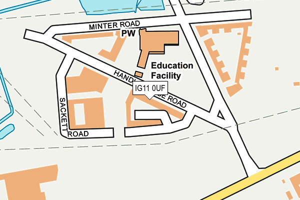 IG11 0UF map - OS OpenMap – Local (Ordnance Survey) IG11 0UF map - OS OpenMap – Local (Ordnance Survey)