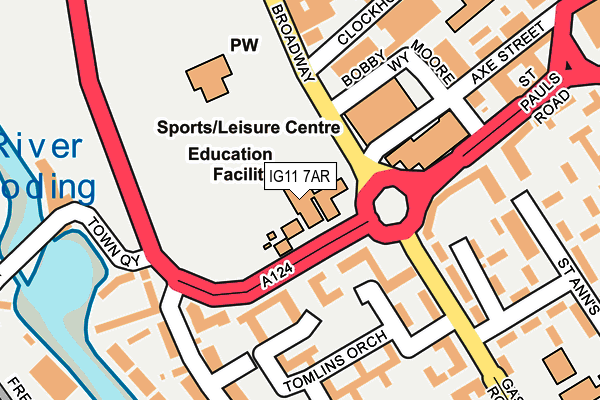 IG11 7AR map - OS OpenMap – Local (Ordnance Survey) IG11 7AR map - OS OpenMap – Local (Ordnance Survey)
