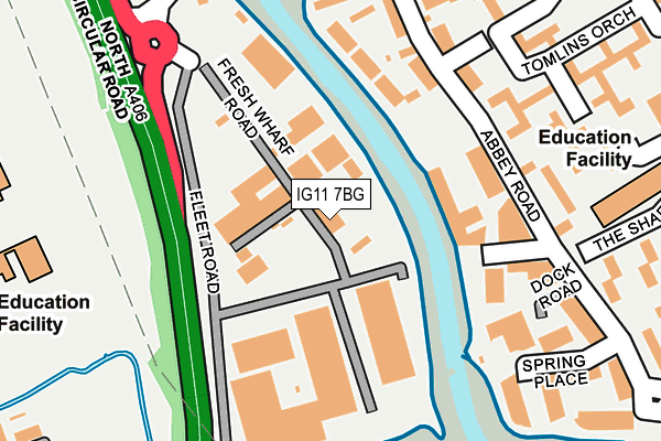 IG11 7BG map - OS OpenMap – Local (Ordnance Survey) IG11 7BG map - OS OpenMap – Local (Ordnance Survey)