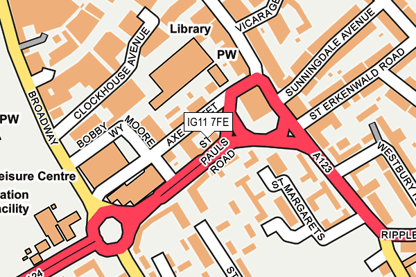 IG11 7FE map - OS OpenMap – Local (Ordnance Survey) IG11 7FE map - OS OpenMap – Local (Ordnance Survey)