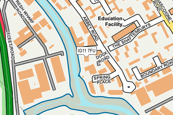 IG11 7FU map - OS OpenMap – Local (Ordnance Survey) IG11 7FU map - OS OpenMap – Local (Ordnance Survey)