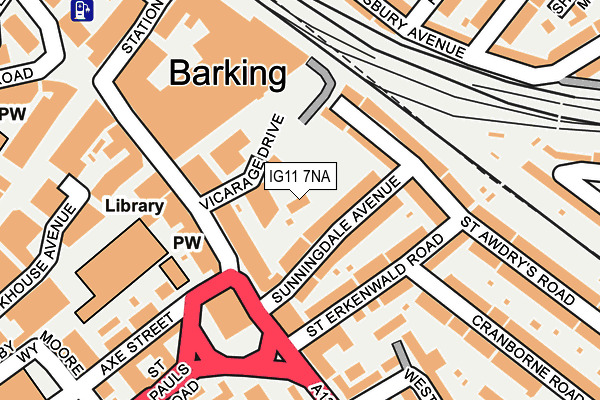 IG11 7NA map - OS OpenMap – Local (Ordnance Survey) IG11 7NA map - OS OpenMap – Local (Ordnance Survey)