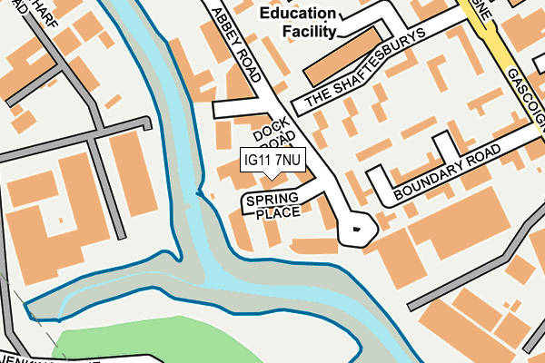 IG11 7NU map - OS OpenMap – Local (Ordnance Survey) IG11 7NU map - OS OpenMap – Local (Ordnance Survey)