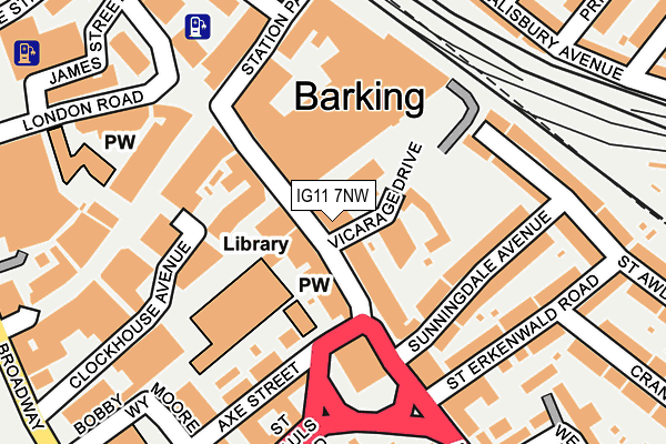IG11 7NW map - OS OpenMap – Local (Ordnance Survey) IG11 7NW map - OS OpenMap – Local (Ordnance Survey)