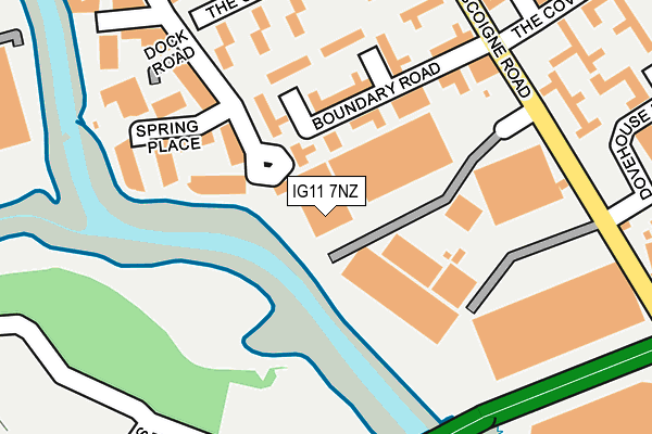 IG11 7NZ map - OS OpenMap – Local (Ordnance Survey) IG11 7NZ map - OS OpenMap – Local (Ordnance Survey)