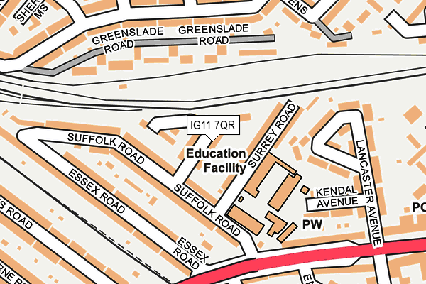 IG11 7QR map - OS OpenMap – Local (Ordnance Survey) IG11 7QR map - OS OpenMap – Local (Ordnance Survey)