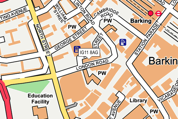 IG11 8AG map - OS OpenMap – Local (Ordnance Survey) IG11 8AG map - OS OpenMap – Local (Ordnance Survey)
