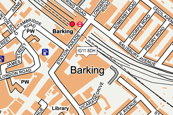 IG11 8DH map - OS OpenMap – Local (Ordnance Survey) IG11 8DH map - OS OpenMap – Local (Ordnance Survey)
