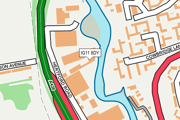 IG11 8DY map - OS OpenMap – Local (Ordnance Survey) IG11 8DY map - OS OpenMap – Local (Ordnance Survey)