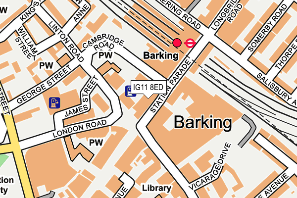 IG11 8ED map - OS OpenMap – Local (Ordnance Survey) IG11 8ED map - OS OpenMap – Local (Ordnance Survey)