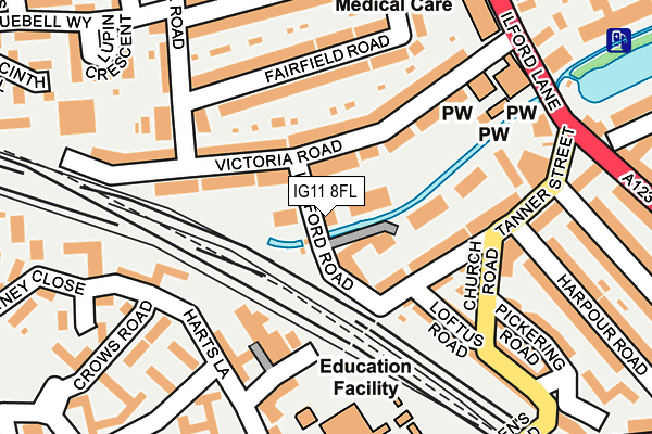 IG11 8FL map - OS OpenMap – Local (Ordnance Survey) IG11 8FL map - OS OpenMap – Local (Ordnance Survey)