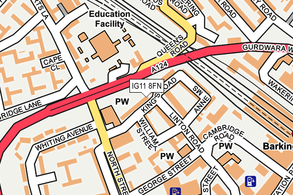 IG11 8FN map - OS OpenMap – Local (Ordnance Survey) IG11 8FN map - OS OpenMap – Local (Ordnance Survey)