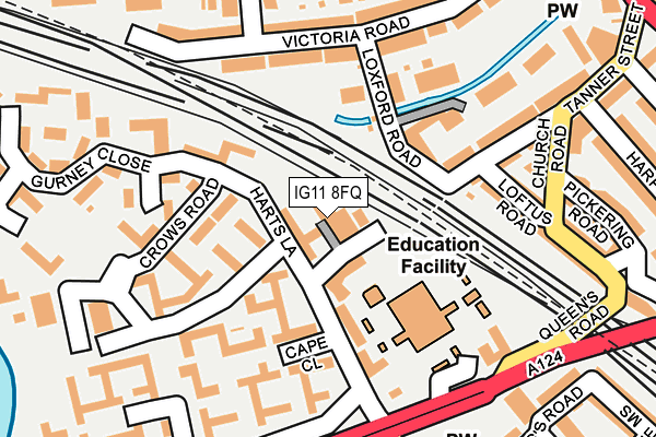 IG11 8FQ map - OS OpenMap – Local (Ordnance Survey) IG11 8FQ map - OS OpenMap – Local (Ordnance Survey)