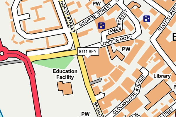 IG11 8FY map - OS OpenMap – Local (Ordnance Survey) IG11 8FY map - OS OpenMap – Local (Ordnance Survey)