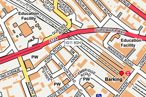 IG11 8GH map - OS OpenMap – Local (Ordnance Survey) IG11 8GH map - OS OpenMap – Local (Ordnance Survey)