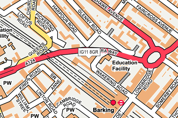 IG11 8GR map - OS OpenMap – Local (Ordnance Survey) IG11 8GR map - OS OpenMap – Local (Ordnance Survey)
