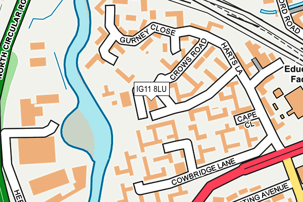 IG11 8LU map - OS OpenMap – Local (Ordnance Survey) IG11 8LU map - OS OpenMap – Local (Ordnance Survey)