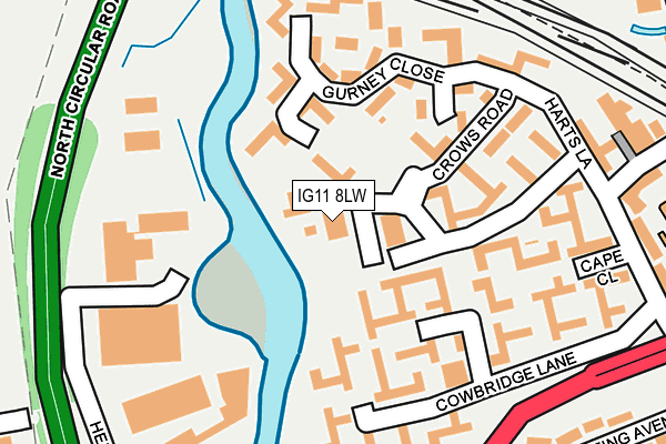 IG11 8LW map - OS OpenMap – Local (Ordnance Survey) IG11 8LW map - OS OpenMap – Local (Ordnance Survey)