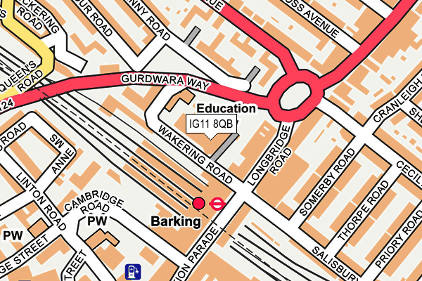 IG11 8QB map - OS OpenMap – Local (Ordnance Survey) IG11 8QB map - OS OpenMap – Local (Ordnance Survey)