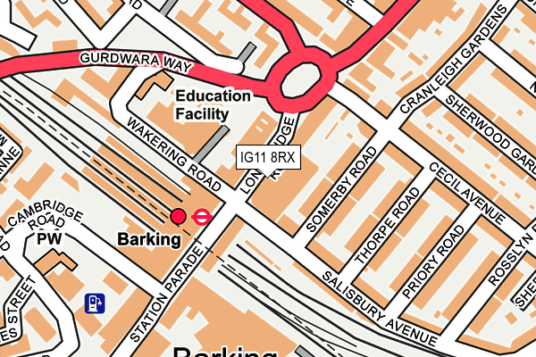 IG11 8RX map - OS OpenMap – Local (Ordnance Survey) IG11 8RX map - OS OpenMap – Local (Ordnance Survey)