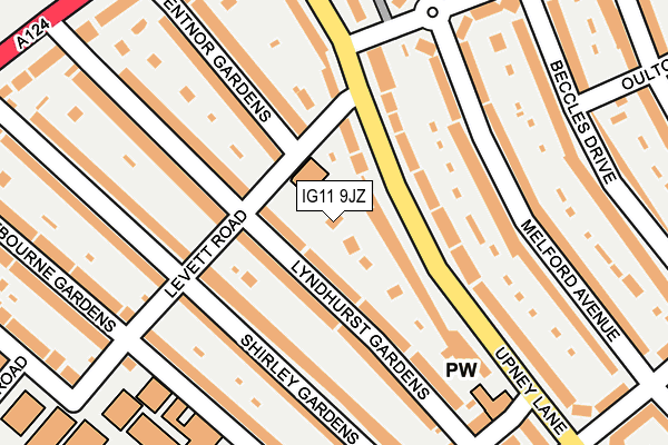 IG11 9JZ map - OS OpenMap – Local (Ordnance Survey) IG11 9JZ map - OS OpenMap – Local (Ordnance Survey)