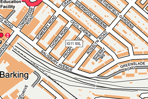 IG11 9XL map - OS OpenMap – Local (Ordnance Survey) IG11 9XL map - OS OpenMap – Local (Ordnance Survey)